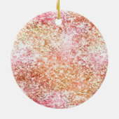 Peach roze Unicorn Dream Keramisch Ornament (Achterkant)