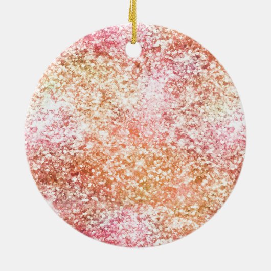 Peach roze Unicorn Dream Keramisch Ornament (Achterkant)
