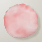 Peach roze Unicorn Dream Rond Kussen (Achterkant)