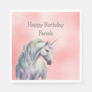 Peach roze Unicorn Dream Servet