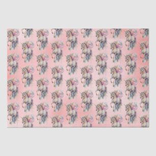 Peach roze Unicorn Dream Tissuepapier