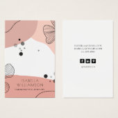 Peach roze ventilatorschets Veroorbare Kaart (Voorkant /achterkant)