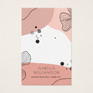 Peach roze ventilatorschets Veroorbare Kaart