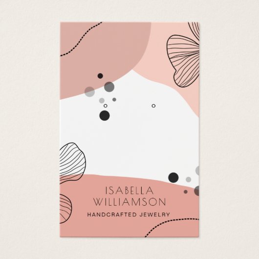 Peach roze ventilatorschets Veroorbare Kaart (Voorkant)