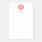 Peach roze Waterverf Zinnia Post-it® Notes (Voorkant)