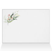 Peach roze White Floral Alphabet Weddenschap Dank  (Binnen Horizontaal (Boven))