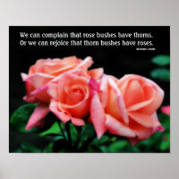 Peach Rozen Attitude Inspirerend Quote