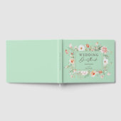 Peach Rozen Floral Weddenschap Gastenboek (Volledig)