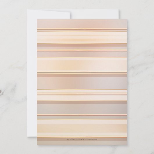 Peach Rozen Love Story Book Weddenschap Kaart (Achterkant)