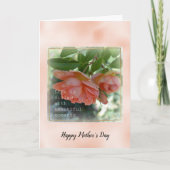 Peach Rozen Mooie momenten Moederdag Kaart (Voorkant)