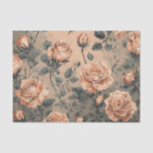 Peach Rozen tissue papier (Voorkant)