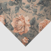 Peach Rozen tissue papier (Detail)