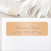 Peach Salmon Champaign Return Address Labels (Insitu)