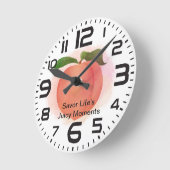 Peach Savor sappige momenten aangepaste offerte Ronde Klok (Hoek)
