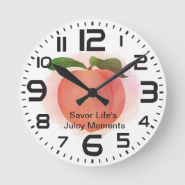 Peach Savor sappige momenten aangepaste offerte Ronde Klok