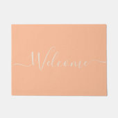 Peach script typografie naam deurmat (Voorkant)