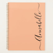 Peach script typografie naam planner (Voorkant)