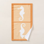 Peach Seahorse Bad Handdoek (Handdoek)