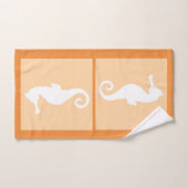 Peach Seahorse Bad Handdoek (Handdoek)