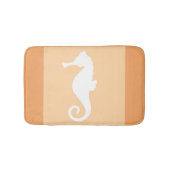 Peach Seahorse Badmat (Voorkant)