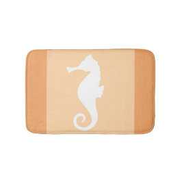 Peach Seahorse Badmat
