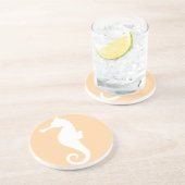 Peach Seahorse Onderzetter (Zijkant)