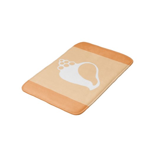 Peach Shell Badmat (Gekanteld)