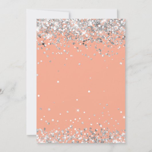 Peach Silver 2e verjaardag Kaart (Achterkant)