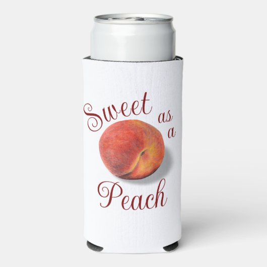 Peach Slim Koelbox Seltzer Blikjeskoeler (Seltzer Achterkant)