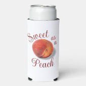 Peach Slim Koelbox Seltzer Blikjeskoeler (Seltzer Voorkant)