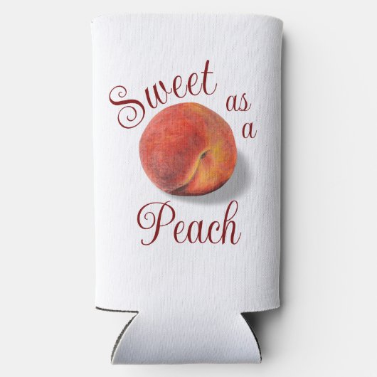 Peach Slim Koelbox Seltzer Blikjeskoeler (Achterkant)