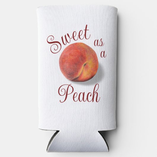 Peach Slim Koelbox Seltzer Blikjeskoeler (Voorkant)