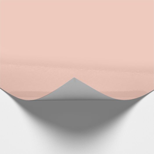 Peach Solid Color Cadeaupapier (Hoek)