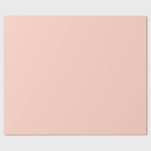 Peach Solid Color Cadeaupapier (Vlak)