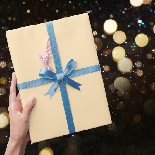 Peach Solid Color Cadeaupapier