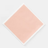 Peach Solid Color Customize it Servetten (Hoek)