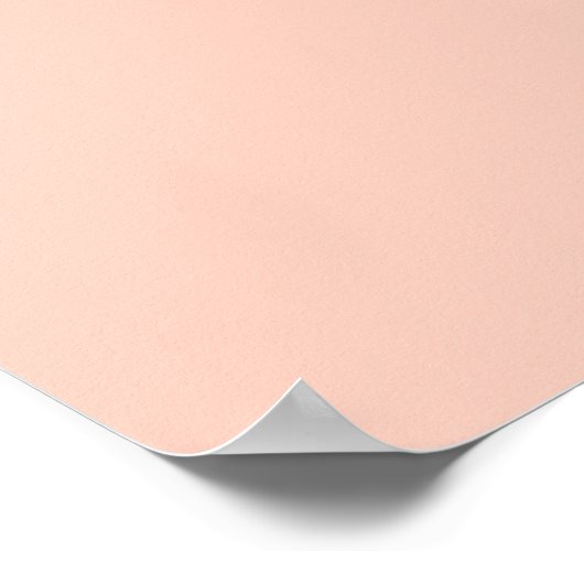 Peach Solid Color Poster (Hoek)