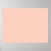 Peach Solid Color Poster (Voorkant)