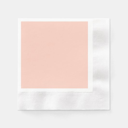 Peach Solid Color Servetten (Voorkant)