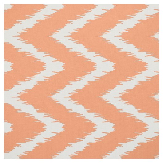 Peach Southern Cottage Chevrons Stof (Swatch)