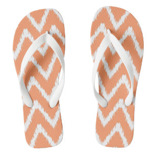 Peach Southern Cottage Chevrons Teenslippers