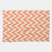 Peach Southern Cottage Chevrons Theedoek (Horizontaal)