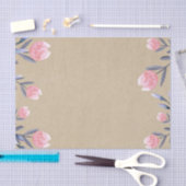 Peach Spring Waterverf Tulps Vrijgezellenfeest Par Tissuepapier (Craft)