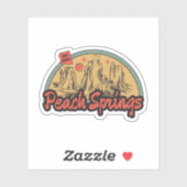 Peach Springs, Arizona Sticker (Vel)