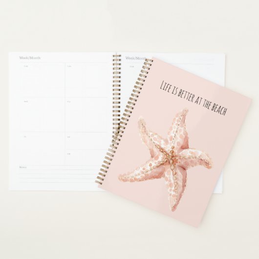Peach Starfish Better at Beach Planner (Display)