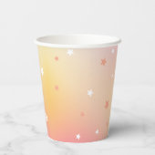  Peach Stars Cowgirl Glam Vrijgezellenfeest Papieren Bekers (Achterkant)