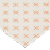 Peach Stars op het Atomic Cream Mid Century-patroo Tafelkleed (Gekanteld)