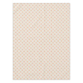 Peach Stars op het Atomic Cream Mid Century-patroo Tafelkleed (Voorkant)