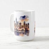 Peach State of Mind Nightscape Coffee Mok (Voorkant links)