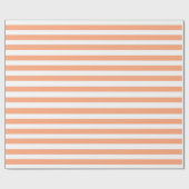 Peach Striped Cadeaupapier (Vlak)